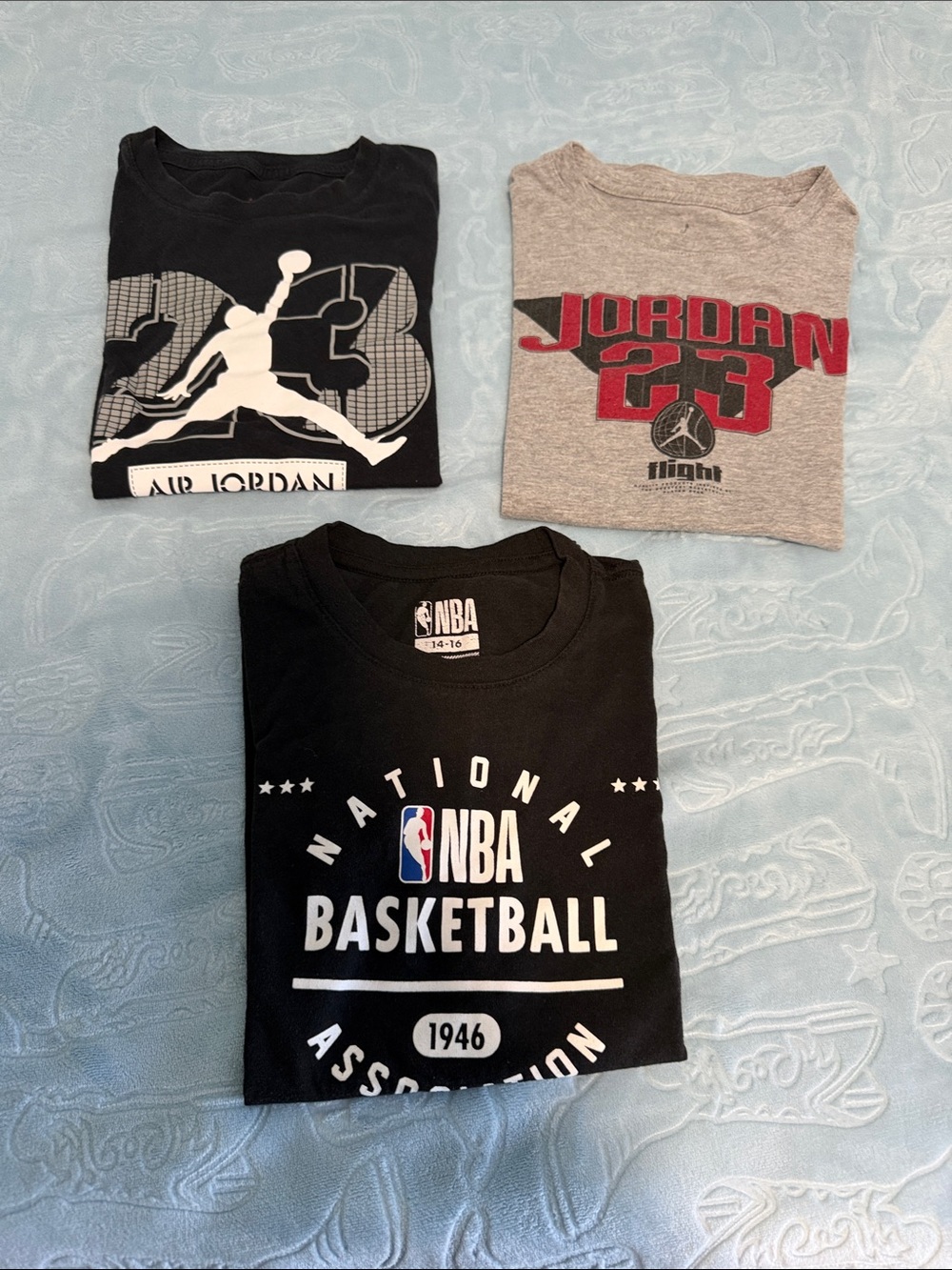 Jordan & NBA Kids T-Shirt Bundle - Black, Gray
